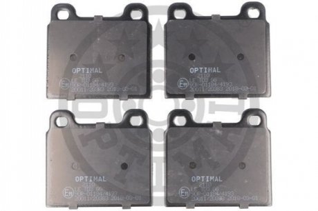 Колодки дискового тормоза Optimal BP02110 (фото 1)