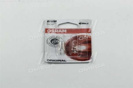 Автолампа Original W3W W2,1x9,5d 3 W прозрачная OSRAM 282102B (фото 1)