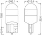 ЛАМПА LED 12V W5W W2.1X9.5D OSRAM 2825DWNB-2HFB (фото 3)