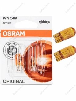 Автолампа Original WY5W W2,1x9,5d 5 W оранжевая OSRAM 2827NA-02B