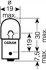 Автолампа Original R10W BA15s 10 W прозрачная OSRAM 5008 (фото 5)