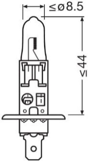 Автолампа галогенова 55W OSRAM 64150NBS1BL