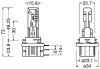 Комплект ламп (2шт.) LED H15 16.5/3.8W 12V PGJ23t-1 6500К OSRAM 64176DWESY-HCB (фото 3)