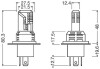 Комплект ламп (2шт.) LED H4/H19 19W 12V P43t 6500К OSRAM 64193DWESY-HCB (фото 3)