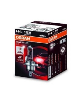 Автолампа Silverstar 2.0 H4 P43t 55 W 60 W прозрачная OSRAM 64193SV2 (фото 1)