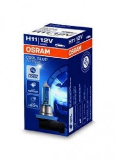 Автолампа Cool Blue Intense H11 PGJ19-2 55 W светло-голубая OSRAM 64211CBI