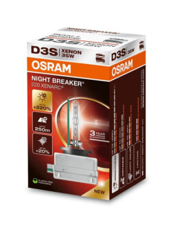 Żarnik D3S XENARC NIGHT BREAKER 220 / box OSRAM 66340XN2