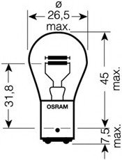Автозапчасть OSRAM 7538LDR (фото 1)