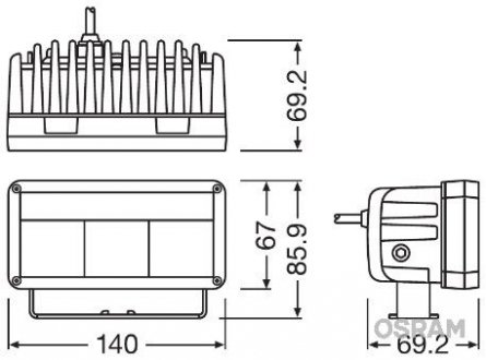 Фара дневного света - OSRAM LEDDL102-WD