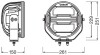 КРУГЛА MX260-CB ДАЛЬНЯ ФАРА 12 OSRAM LEDDL112-CB (фото 3)