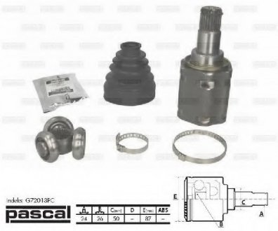 Шарнирный комплект, приводной вал - (4304002050) PASCAL G72013PC