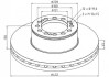 Диск Гальмівний Man F2000/m2000/hocl/lion's/tga/tgm/tgs/tgx Ø432*45*130Mm 12 От. Перед. Лів./прав. PE AUTOMOTIVE 036.121-00A (фото 1)