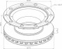 Диск Гальмівний Bpw Skh, Ror Ø377*45Mm H-159.5Mm 10 Ot Ø22.5Mm Зад. (Вентильований) PE AUTOMOTIVE 046.379-00A (фото 1)