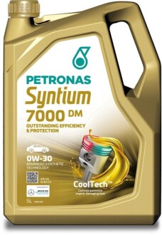 Олива моторна SYNTIUM 7000 DM 0W-30 SN (5L) Petronas 70662M12EU