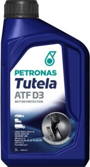 Олива трансмісійна TUTELA ATF D3 (1L) Petronas 76127E15EU