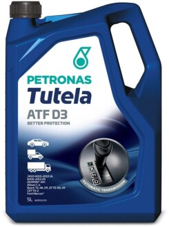 Олива трансмісійна TUTELA ATF D3 (5L) Petronas 76127M12EU