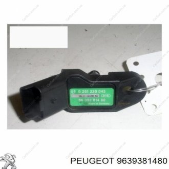 Датчик, давление во впускном газопроводе Peugeot/Citroen 9639381480 (фото 1)
