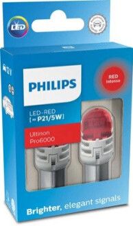 ЛАМПА LED 12V P21/5W ULTINON PRO6000SI PHILIPS 11499RU60X2