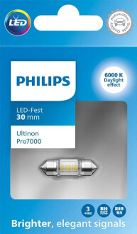 ZAROWKA LED 12V C5W 1W ULTINON PRO7000SI PHILIPS 11860CU70X1