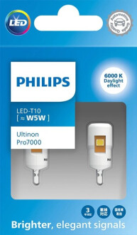 ZAROWKA LED 12V W5W ULTINON PRO7000SI PHILIPS 11961CU70X2