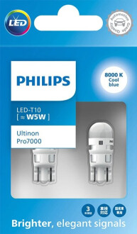 ZAROWKA LED 12V W5W ULTINON PRO7000SI PHILIPS 11961XU70X2