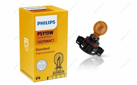 Автолампа Vision PSY19W PG20/2 19 W оранжевая PHILIPS 12275NAC1