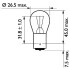 Р…ARР°WKA P21W 24V/21W BA15S MASTERLIFE (WZMOCIONA) PHILIPS 13498MLCP (фото 3)