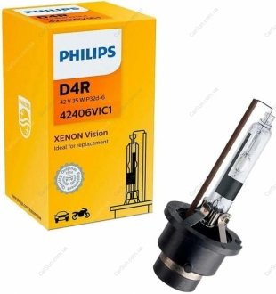 Автолампа Vision D4R P32d-6 35 W прозрачная PHILIPS 42406VIC1