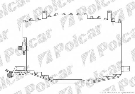 Радиатор кондиционера Polcar 1316K8B1