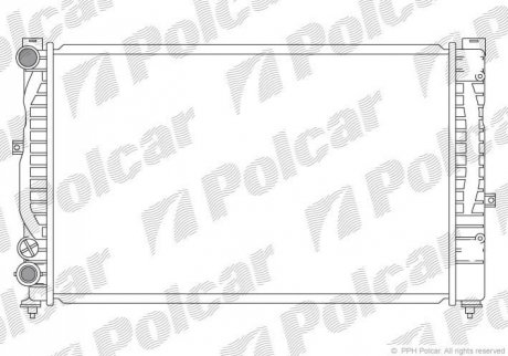 Радиатор охлаждения Polcar 132408-2 (фото 1)