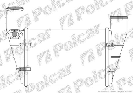 Радиатор воздуха (Интеркулер) Polcar 1325J87X