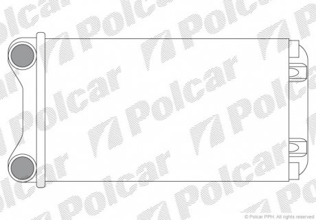 Радиатор печки Audi A4 01- Polcar 1325N8A1 (фото 1)