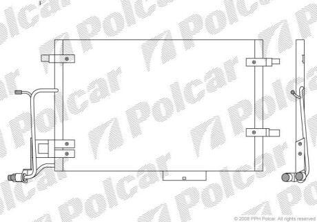 Радиатор кондиционера Polcar 1326K8C4S