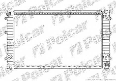 Радиатор охлаждения Polcar 132808-3