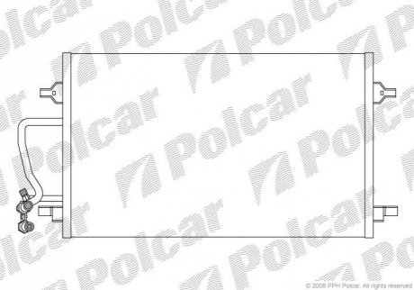 Радіатор кондиціонера Polcar 1328K8C1 (фото 1)