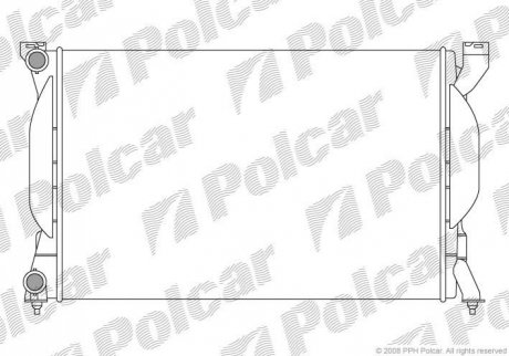 Радиатор охлаждения Polcar 133408A3