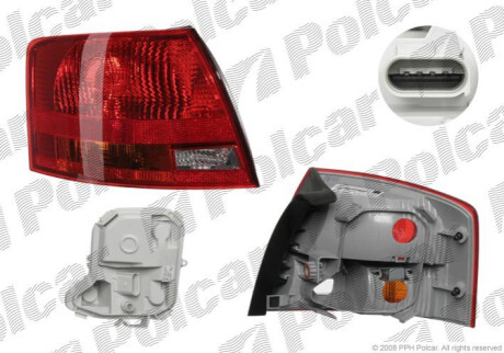 Фонарь задний Polcar 1335884E