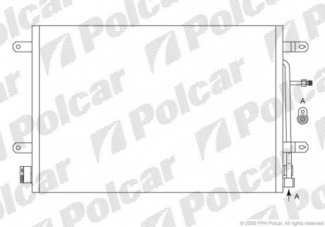 Радиатор кондиционера Polcar 1335K8C1 (фото 1)