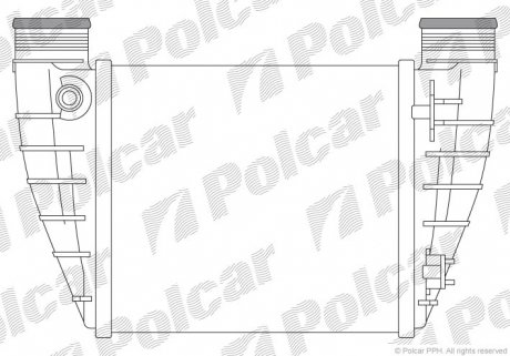 Радиатор воздуха (Интеркулер) Polcar 1336J8-3