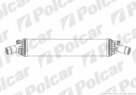 Радіатор повітря (Інтеркулер) Polcar 1337J81X