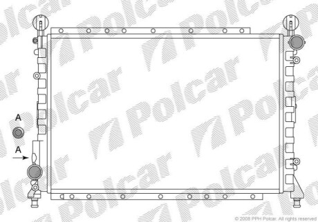 Радіатор охолодження Polcar 140208A1