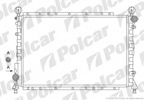 Радіатор охолодження Polcar 140208A1