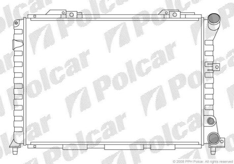 Радиатор охлаждения Polcar 140608A2