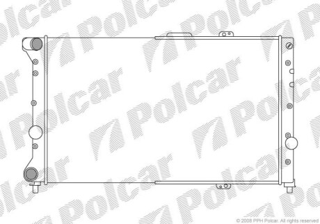 Радіатор охолодження Polcar 140708A1