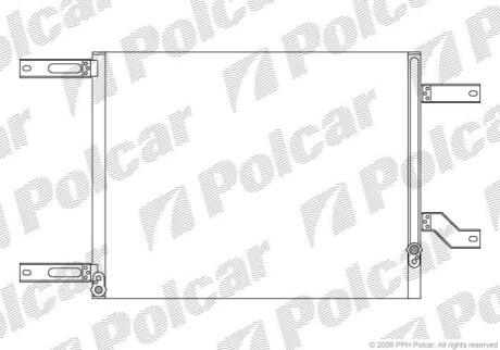 Радиатор кондиционера Polcar 1407K8C1