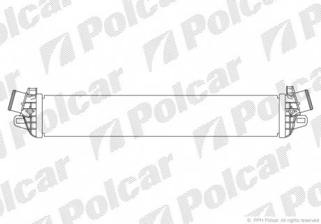 Радіатор повітря (Інтеркулер) Polcar 1421J84X