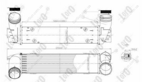 Радіатор повітря (Інтеркулер) Polcar 2001J8-5