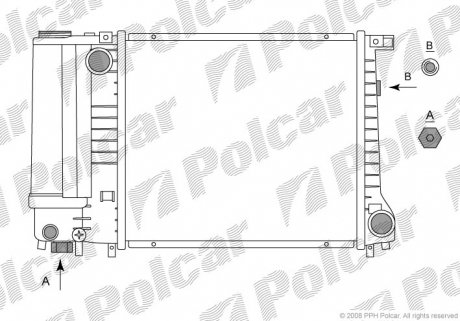Радиатор охлаждения Polcar 200508-5 (фото 1)