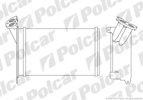 Радиаторы обогрева BMW 3 E30, 81-93 Polcar 2005N8-2