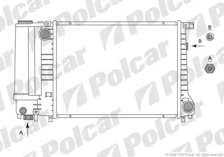 Радіатор охолодження Polcar 200708-1